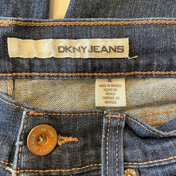 DKNY Denim Bootcut Jeans Size 8 Long - Picture 6 of 8
